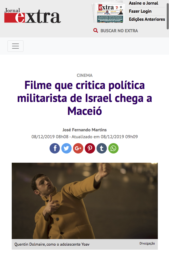 Filme que critica política militarista de Israel