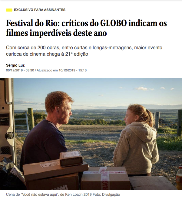 Festival do Rio: Críticos do Globo indicam os filmes imperdíveis deste ano