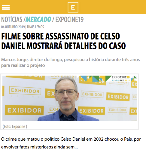 Filme sobre assassinato de Celso Daniel mostrará detalhes do caso
